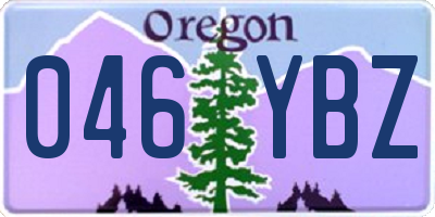 OR license plate 046YBZ