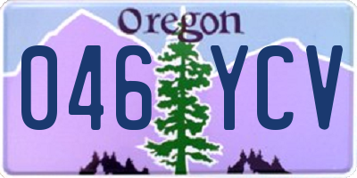 OR license plate 046YCV