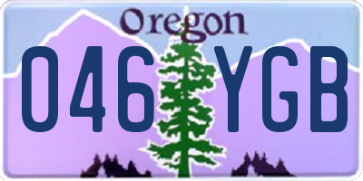 OR license plate 046YGB
