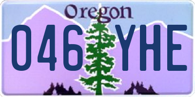 OR license plate 046YHE