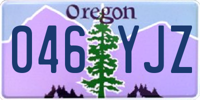 OR license plate 046YJZ