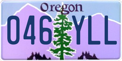 OR license plate 046YLL