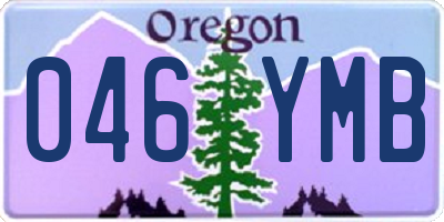 OR license plate 046YMB