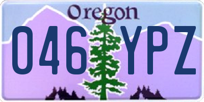 OR license plate 046YPZ