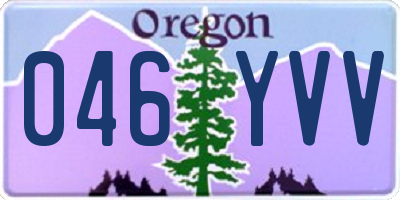 OR license plate 046YVV