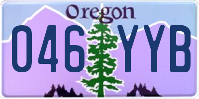 OR license plate 046YYB