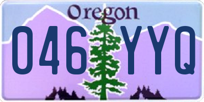 OR license plate 046YYQ