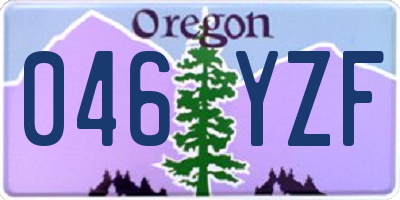 OR license plate 046YZF