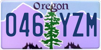 OR license plate 046YZM