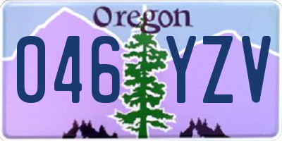 OR license plate 046YZV