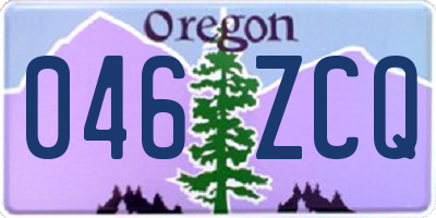 OR license plate 046ZCQ