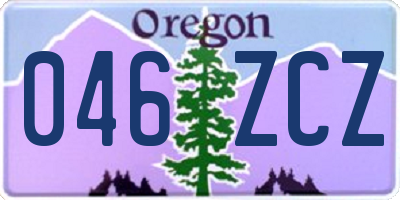 OR license plate 046ZCZ