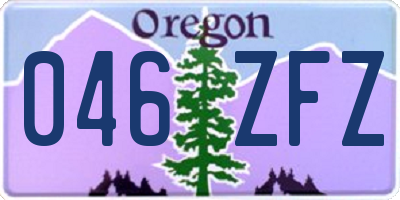 OR license plate 046ZFZ