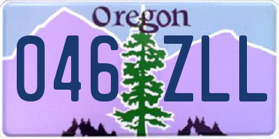 OR license plate 046ZLL