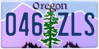 OR license plate 046ZLS