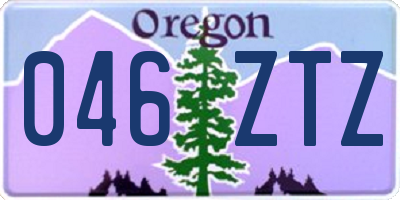OR license plate 046ZTZ