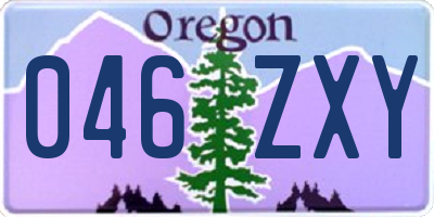 OR license plate 046ZXY