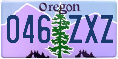 OR license plate 046ZXZ