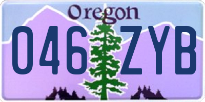 OR license plate 046ZYB