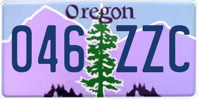 OR license plate 046ZZC