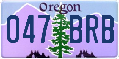 OR license plate 047BRB