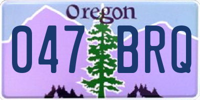 OR license plate 047BRQ