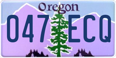 OR license plate 047ECQ