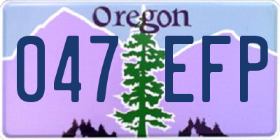 OR license plate 047EFP