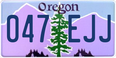 OR license plate 047EJJ