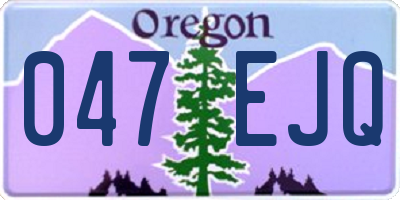 OR license plate 047EJQ