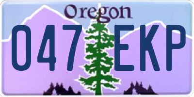 OR license plate 047EKP
