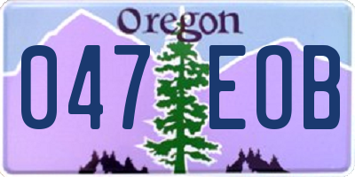 OR license plate 047EOB