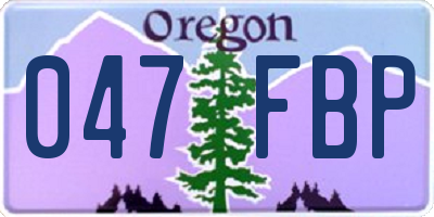 OR license plate 047FBP