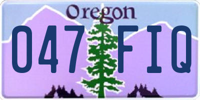 OR license plate 047FIQ