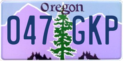 OR license plate 047GKP