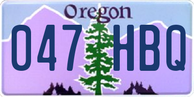 OR license plate 047HBQ