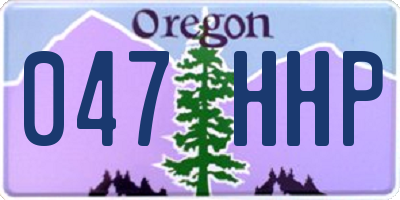 OR license plate 047HHP