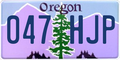OR license plate 047HJP