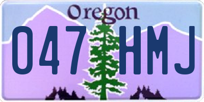 OR license plate 047HMJ