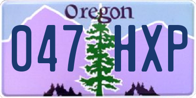 OR license plate 047HXP