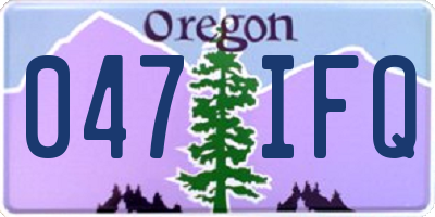 OR license plate 047IFQ