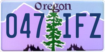 OR license plate 047IFZ