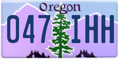 OR license plate 047IHH