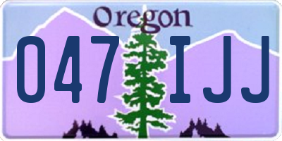 OR license plate 047IJJ