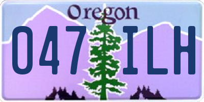 OR license plate 047ILH