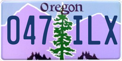 OR license plate 047ILX