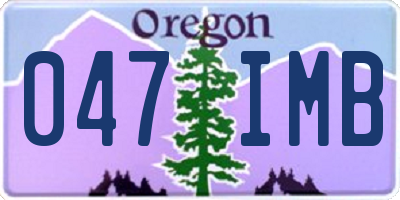 OR license plate 047IMB