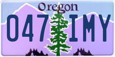 OR license plate 047IMY