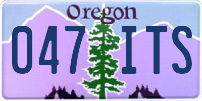 OR license plate 047ITS