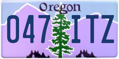 OR license plate 047ITZ